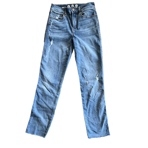 Rewash High Rise Distressed Jeans 25 - Picture 2 of 4